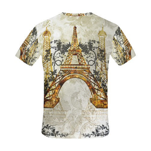 The eiffel tower All Over Print T-Shirt for Men (USA Size) (Model T40)