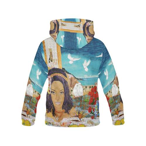EHE2 All Over Print Hoodie for Women (USA Size) (Model H13)