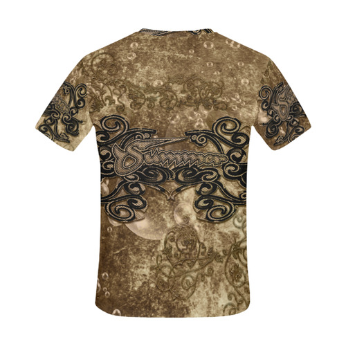 Summer design with bubbles All Over Print T-Shirt for Men (USA Size) (Model T40)