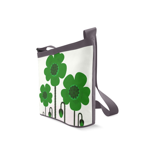 HI, SPRING COLORS! Designers Crossbody bag / Green, white Crossbody Bags (Model 1613)