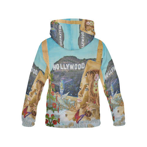 EHE1_holly All Over Print Hoodie for Women (USA Size) (Model H13)
