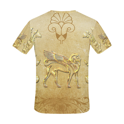 Wonderful egyptian sign in gold All Over Print T-Shirt for Men (USA Size) (Model T40)