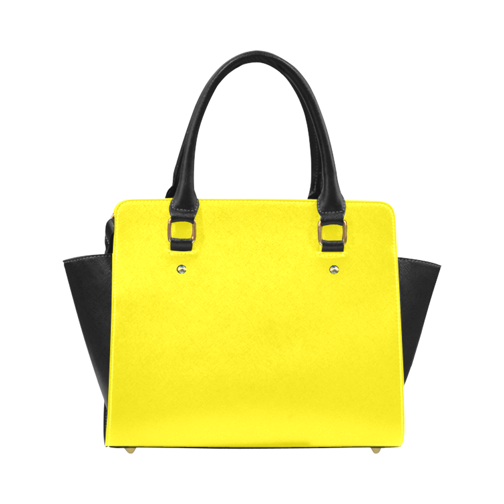Solid Bright Yellow Classic Shoulder Handbag (Model 1653) ID D1459055