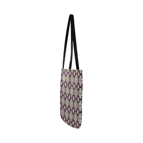 Violet Kaleidoscope Pattern Reusable Shopping Bag Model 1660 (Two sides)