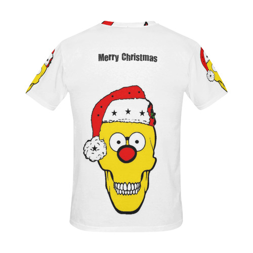 Christmas Skully by Popart Lover All Over Print T-Shirt for Men (USA Size) (Model T40)