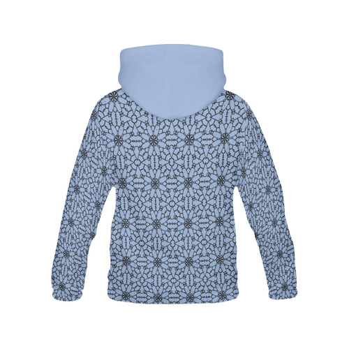 Serenity Lace All Over Print Hoodie for Women (USA Size) (Model H13)