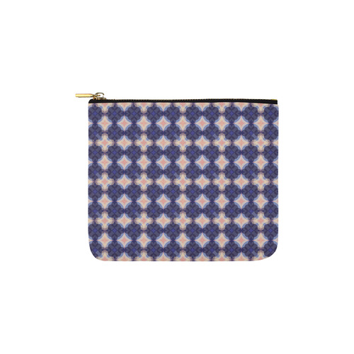 Navy Kaleidoscope Pattern Carry-All Pouch 6''x5''