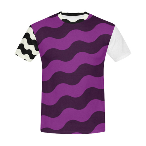 Party designers TSHIRT : OLD WAVES purple, grey