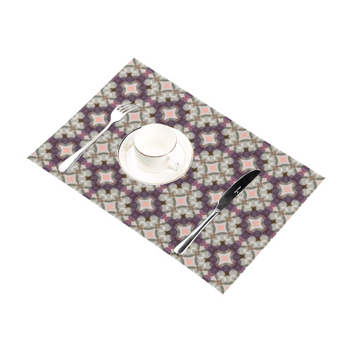 Violet Kaleidoscope Pattern Placemat 12’’ x 18’’ (Set of 2)