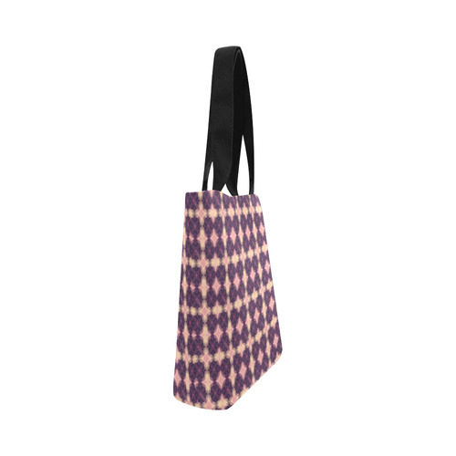 Purple Kaleidoscope Pattern Canvas Tote Bag (Model 1657)