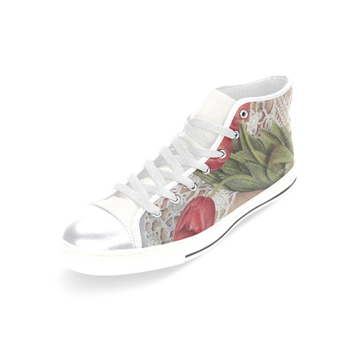 LIFE#8 women's high top canvas shoes Women's Classic High Top Canvas Shoes (Model 017)