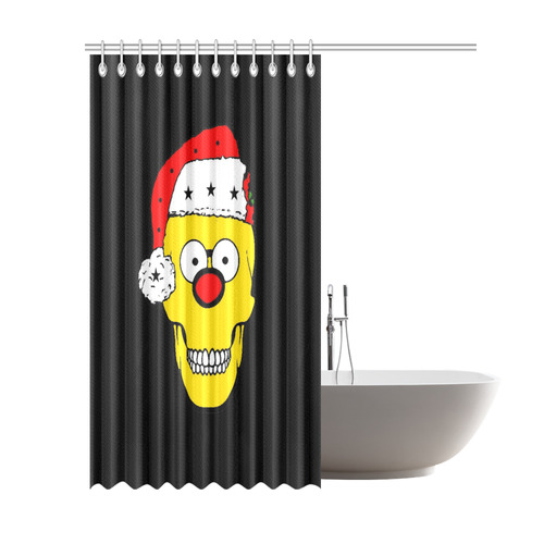 Christmas Skully by Popart Lover Shower Curtain 69"x84"