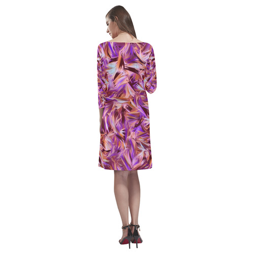 modern abstract 21 A by JamColors Rhea Loose Round Neck Dress(Model D22)