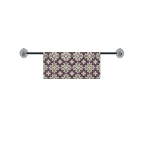 Violet Kaleidoscope Pattern Square Towel 13“x13”