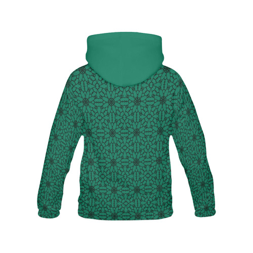 Lush Meadow Lace All Over Print Hoodie for Women (USA Size) (Model H13)