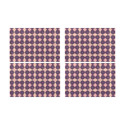 Purple Kaleidoscope Pattern Placemat 12’’ x 18’’ (Four Pieces)