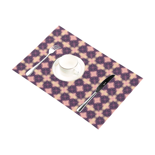 Purple Kaleidoscope Pattern Placemat 12’’ x 18’’ (Two Pieces)