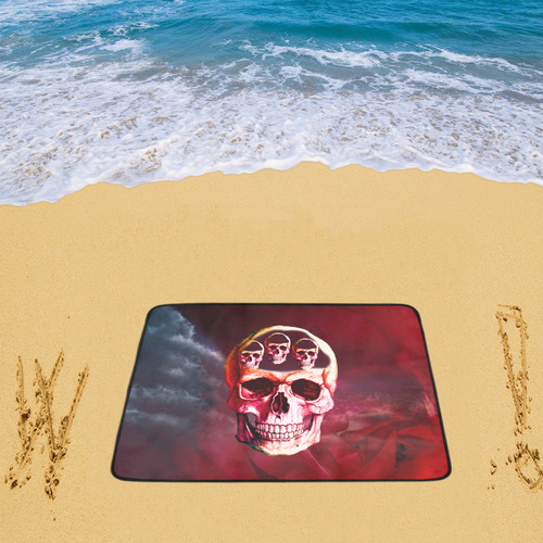 Funny Skull Beach Mat 78"x 60"