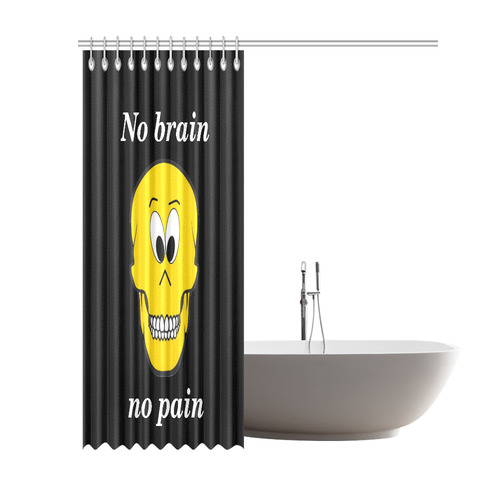 Fun Skully by Popart Lover Shower Curtain 69"x84"
