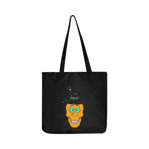 Pumkin Skully by Popart Lover Reusable Shopping Bag Model 1660 (Two sides)
