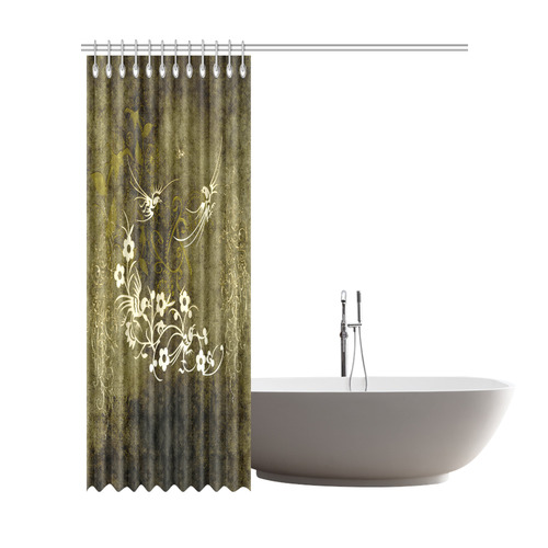 Fantasy birds with leaves Shower Curtain 72"x84"