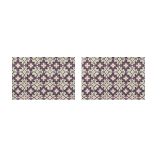 Violet Kaleidoscope Pattern Placemat 12’’ x 18’’ (Set of 2)