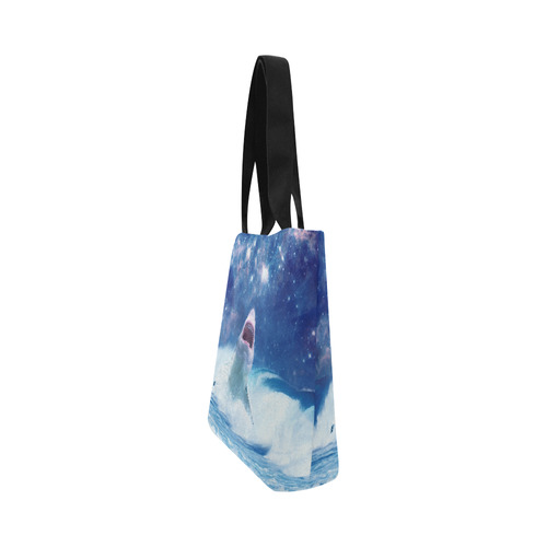 STAR KILLER shark Canvas Tote Bag (Model 1657)