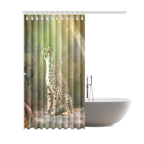 Beautiful leopard Shower Curtain 69"x84"