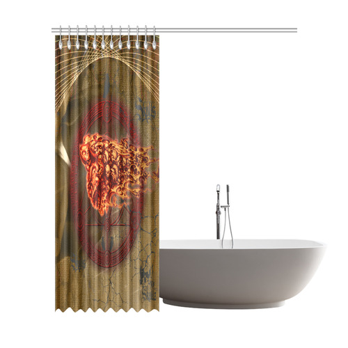 Awesome, creepy flyings skulls Shower Curtain 72"x84"