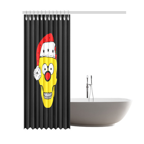 Christmas Skully by Popart Lover Shower Curtain 69"x84"