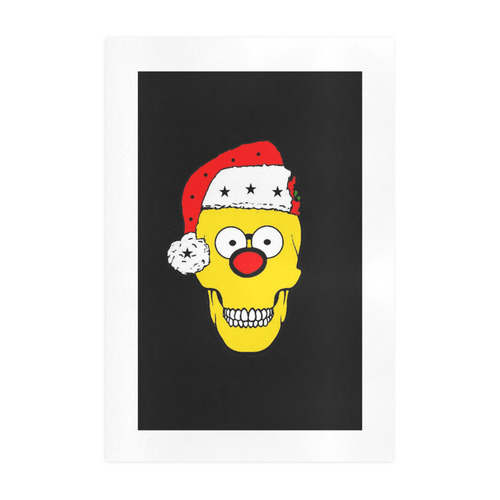 Christmas Skully by Popart Lover Art Print 19‘’x28‘’