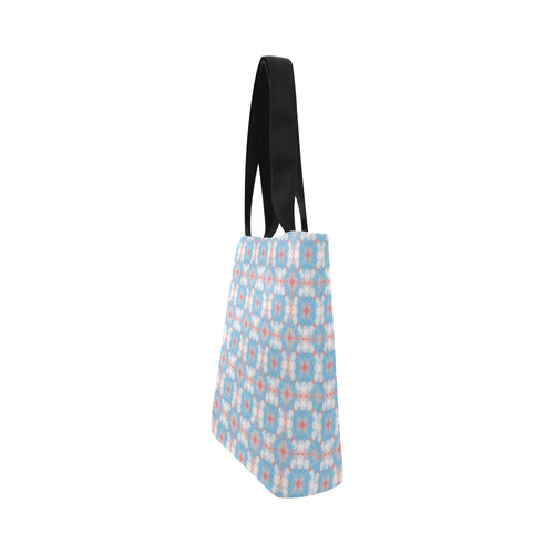 Blue Kaleidoscope Pattern Canvas Tote Bag (Model 1657)