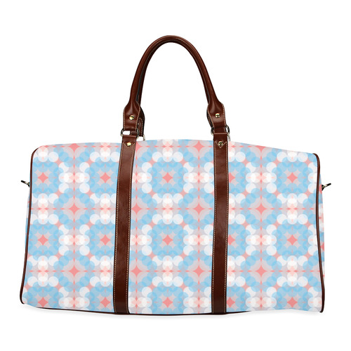 Blue Kaleidoscope Pattern Waterproof Travel Bag/Large (Model 1639)