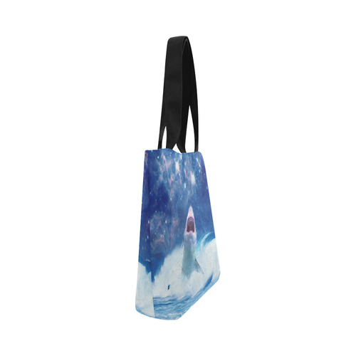 STAR KILLER shark Canvas Tote Bag (Model 1657)