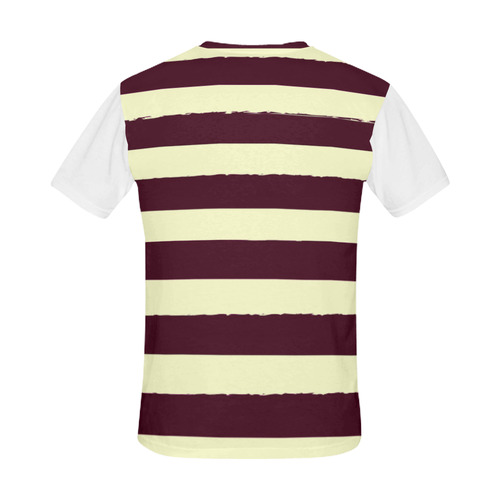 Designers t-shirt with RETRO VINTAGE STRIPES All Over Print T-Shirt for Men (USA Size) (Model T40)