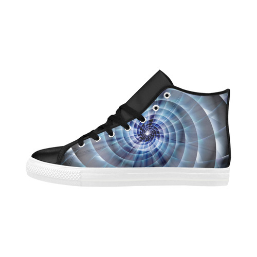 Spiral Eye 3D - Jera Nour Aquila High Top Microfiber Leather Men's Shoes (Model 032)