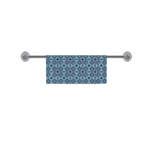 Sapphire Kaleidoscope Pattern Square Towel 13“x13”