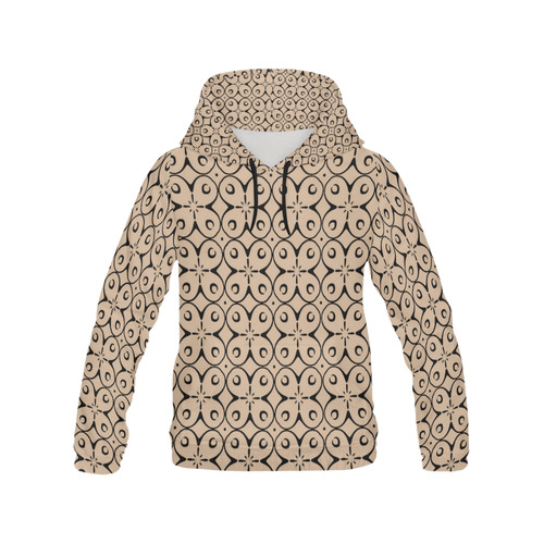 My Lucky Day Hazelnut All Over Print Hoodie for Women (USA Size) (Model H13)
