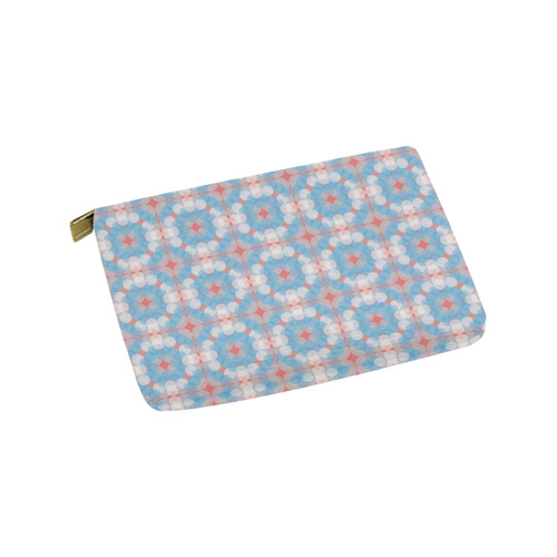 Blue Kaleidoscope Pattern Carry-All Pouch 9.5''x6''