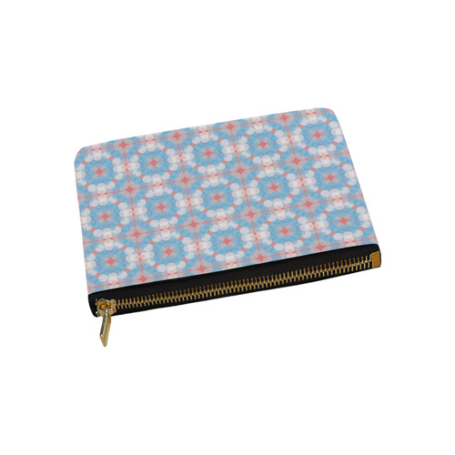 Blue Kaleidoscope Pattern Carry-All Pouch 9.5''x6''