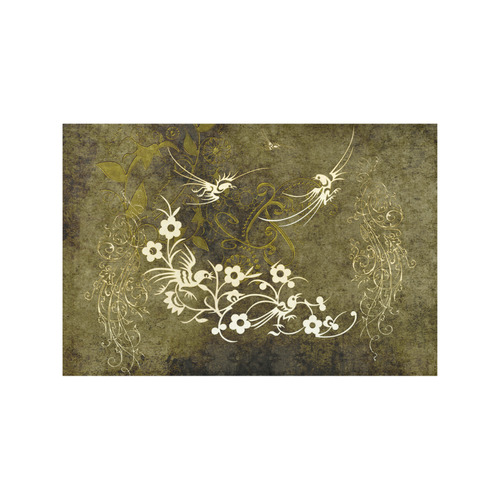 Fantasy birds with leaves Placemat 12’’ x 18’’ (Set of 4)