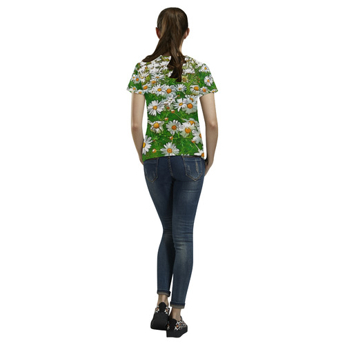 Floral ArtStudio 36A by JamColors All Over Print T-Shirt for Women (USA Size) (Model T40)