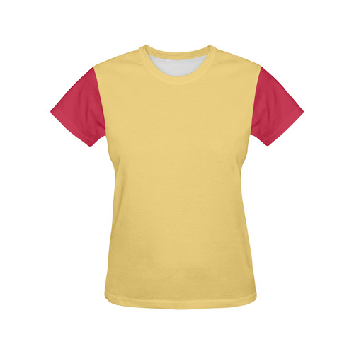 Lemon Drop and Lollipop All Over Print T-Shirt for Women (USA Size) (Model T40)