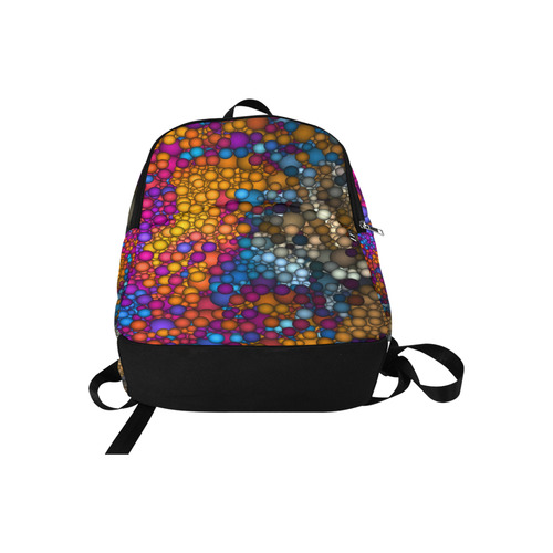 Dotted Gradients Chaos Pattern multicolored Fabric Backpack for Adult (Model 1659)