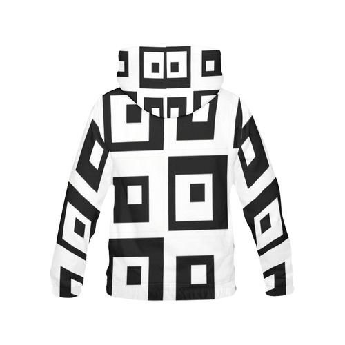 Black & White Cubes All Over Print Hoodie for Men (USA Size) (Model H13)