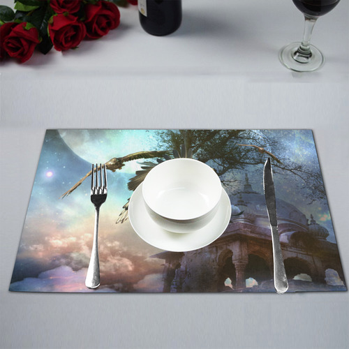 Awesome flying eagle Placemat 12’’ x 18’’ (Four Pieces)