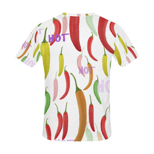 Hot Peppar, chilli All Over Print T-Shirt for Men (USA Size) (Model T40)