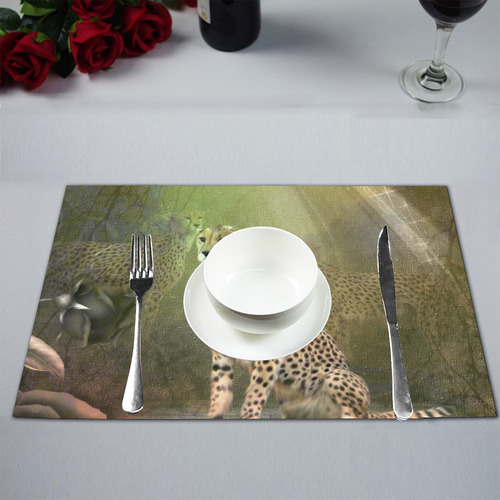 Beautiful leopard Placemat 12’’ x 18’’ (Set of 6)