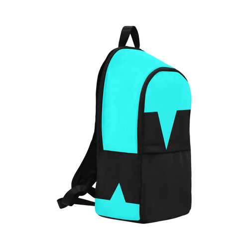 Black Background Rectangle Triangle Cut Fabric Backpack for Adult (Model 1659)
