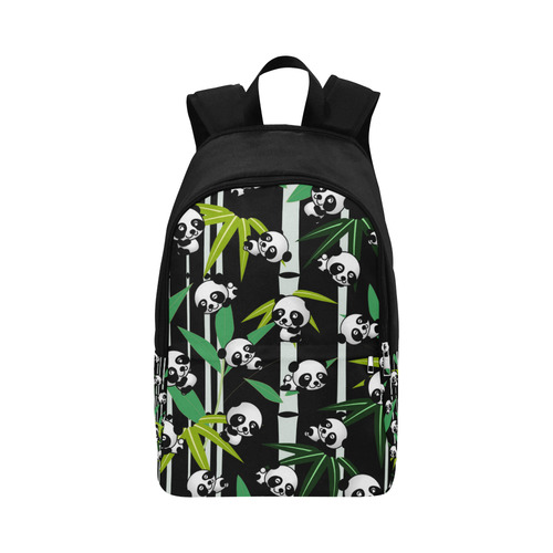 Satisfied and Happy Panda Babies on Bamboo Fabric Backpack for Adult (Model 1659)